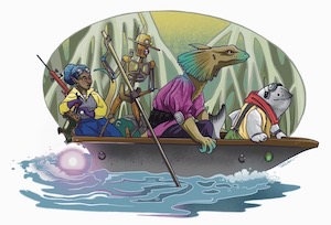 Adventure scene for Daylight Publishing'